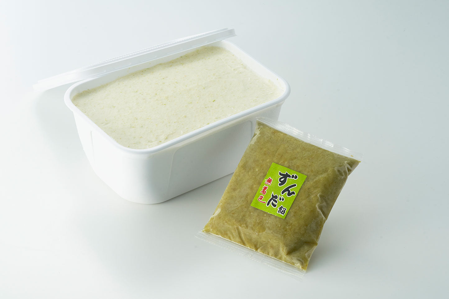 山形県産秘伝豆ずんだジェラートとシェイクのセット